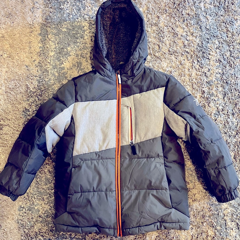 Boys Zeroxposur Gray/Orange Heavyweight Winter Coat size 7/8